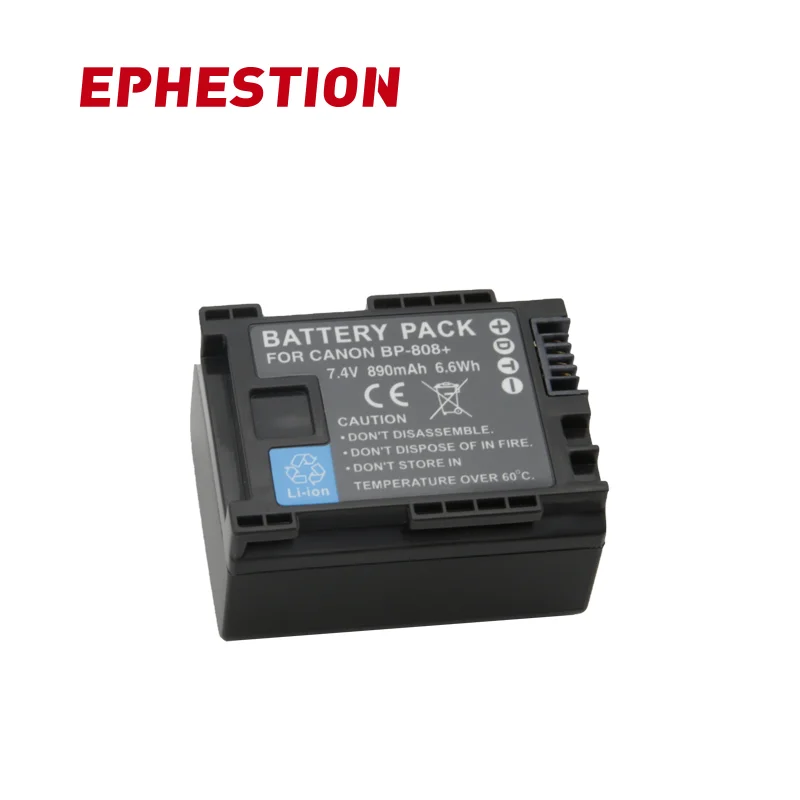 EPHESTION BP 808 809 BP808 BP809 батарея камеры для Canon FS200 FS21 FS22 FS100 FS10 FS11 HF200 HF20 HFS100 HFS10
