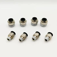 2pcs pneumatic connector pc 6 8 10 12 mm male direct m5 1 8 1 4 3 8 1 2 air pipe straight connector pneumatic fittings