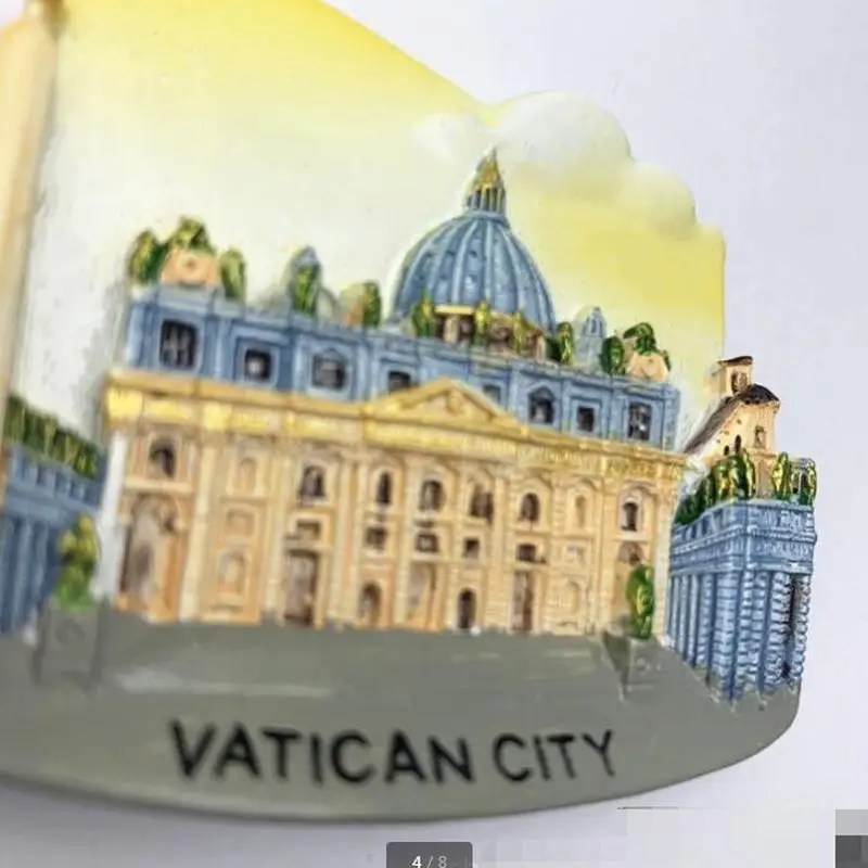 Ватикан 1 шт Горячие 3D городской холодильник сувенирные магниты для холодильника