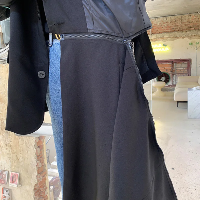 Осенний мужской костюм пальто средней и длинной длины индивидуальный съемный