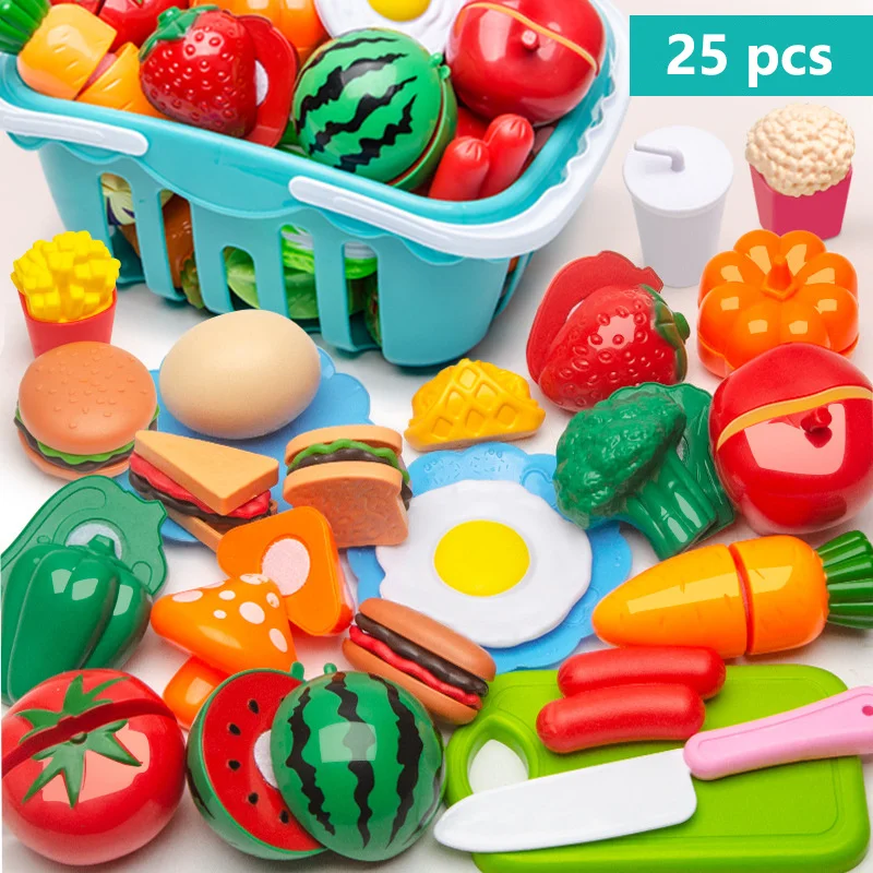 12 styles Children's Pretend Play Kitchen Toys Set Simulation Barbecue  Vegetable Food  Simulation Educational Play House Toys images - 6