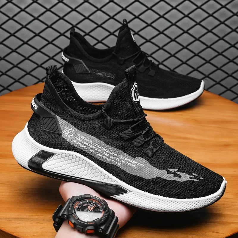 

New Hot Style Men Running Shoes Lace Up Sport Shoes Outdoor Jogging Walking Athletic Shoes Comfortable Sneakers for Men