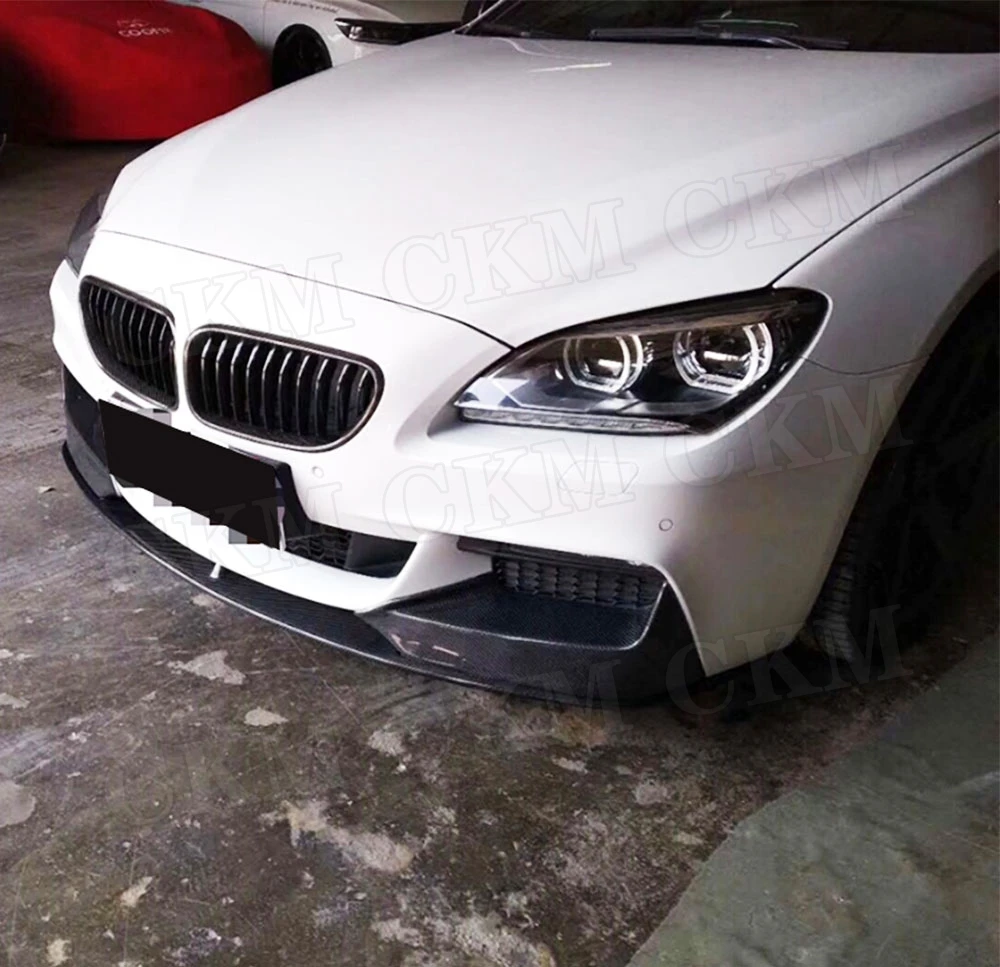 Передний бампер из углеродного волокна спойлер с разветвителями для BMW 6 серии F06