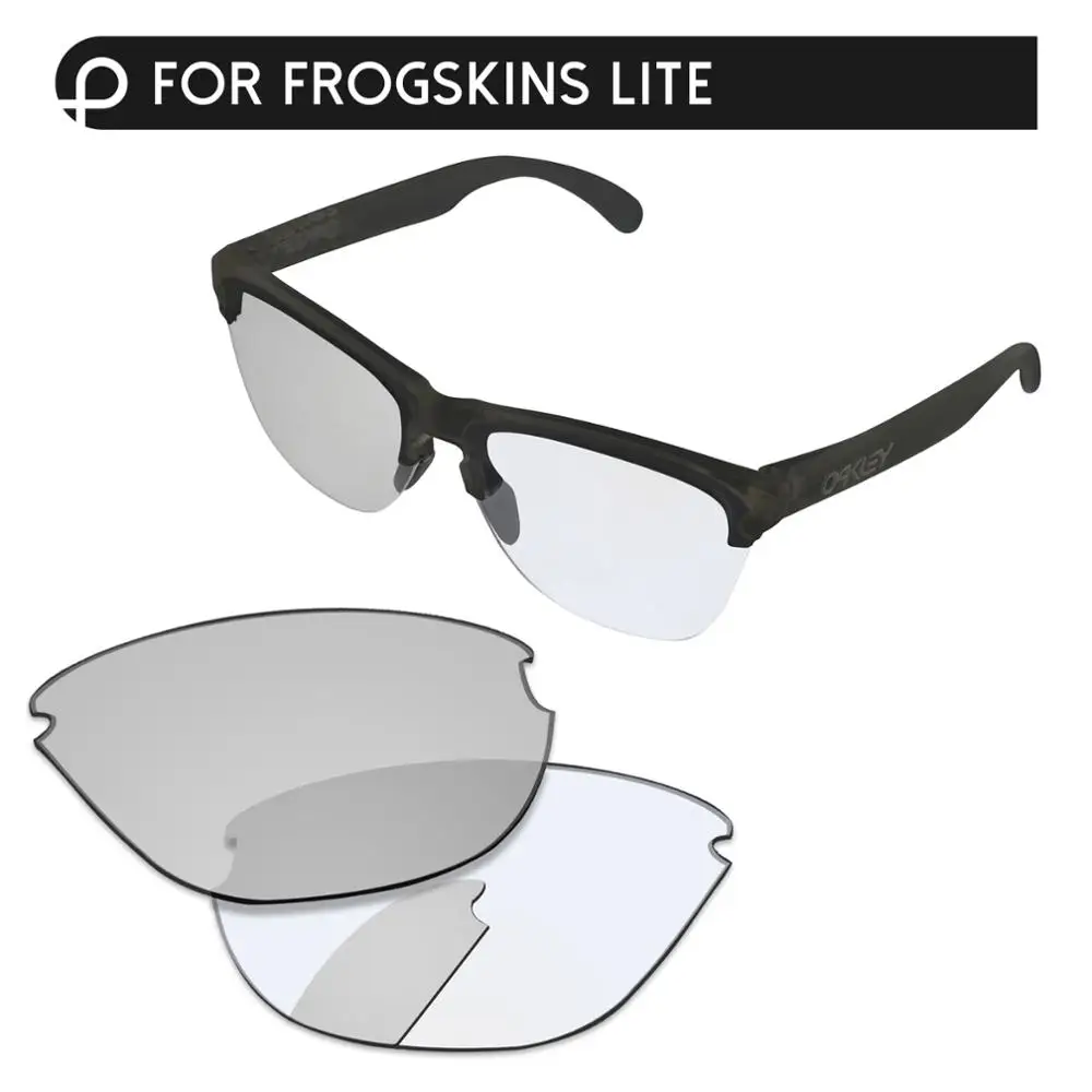 Eclipse Photochromic PapaViva Сменные линзы для аутентичных солнцезащитных очков Frogskins Lite OO9374 Поляризованные-несколько вариантов - Цвет линз: Eclipse Photochromic