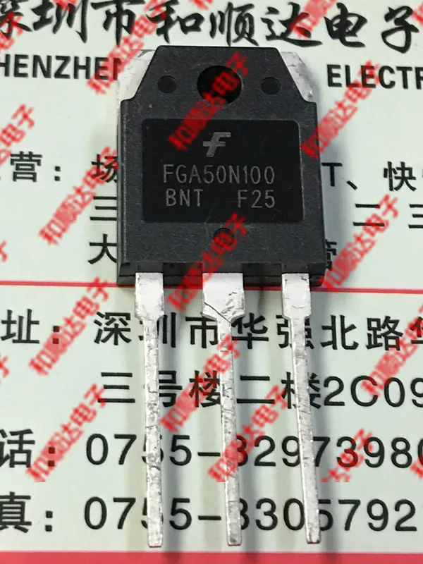 10 шт./лот FGA50N100BNT новый спот TO-3P 1000V 50A | Электроника