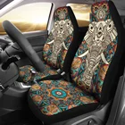 Чехлы для автомобильных сидений, универсальные Защитные чехлы для передних и задних сидений автомобиля, с животным рисунком