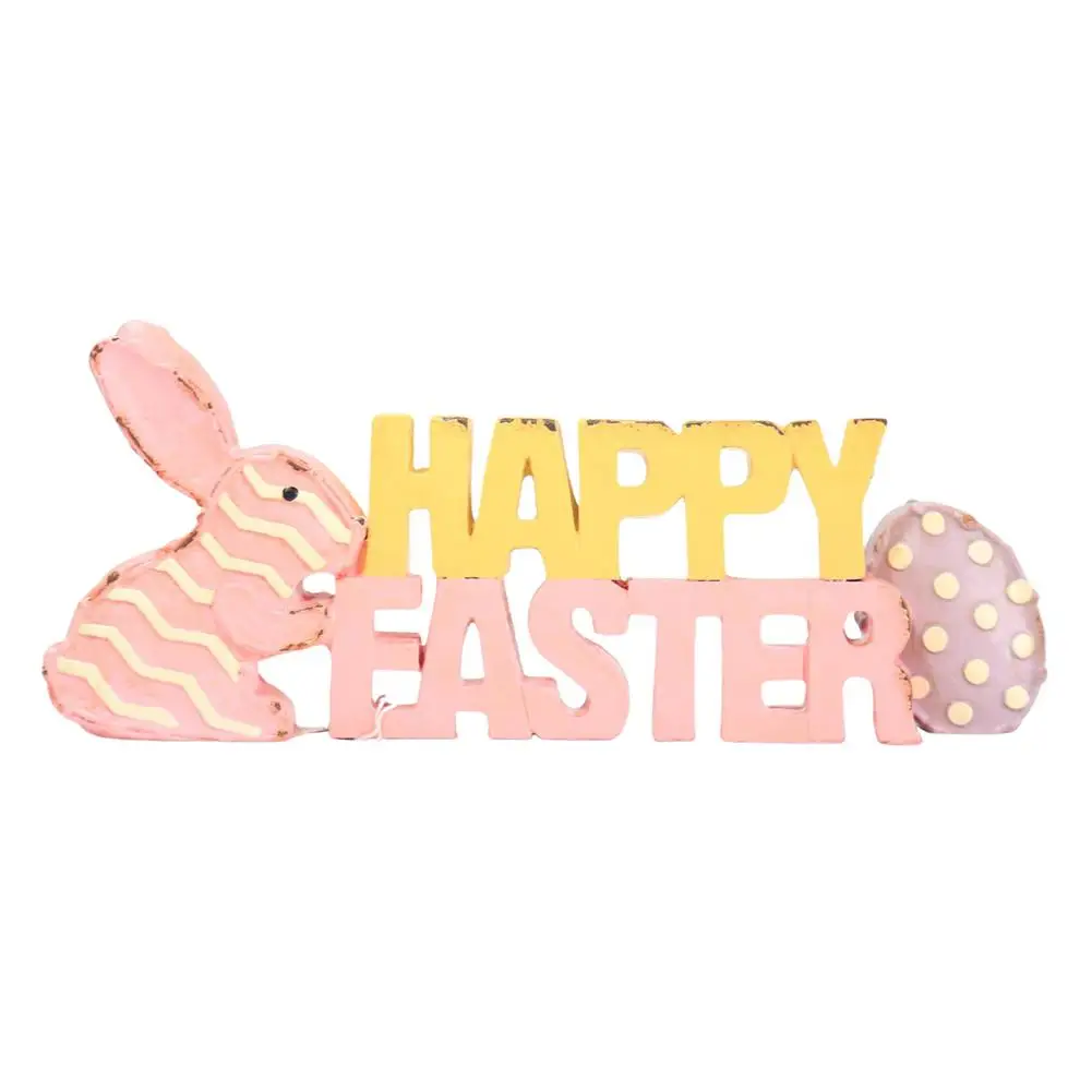 

Украшения для счастливой Пасхи, яйцо-кролик, украшения для стола, красочный полимерный кролик 23x9,6x4,8 см, поделка
