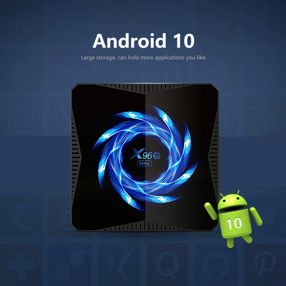 X96Q MAX Android 10 0 Smart TV Box Allwinner H616 Четырехъядерный 4G 32G/64G 2 & 5 0G Dual WIIF BT5.0 4K HD телеприставка