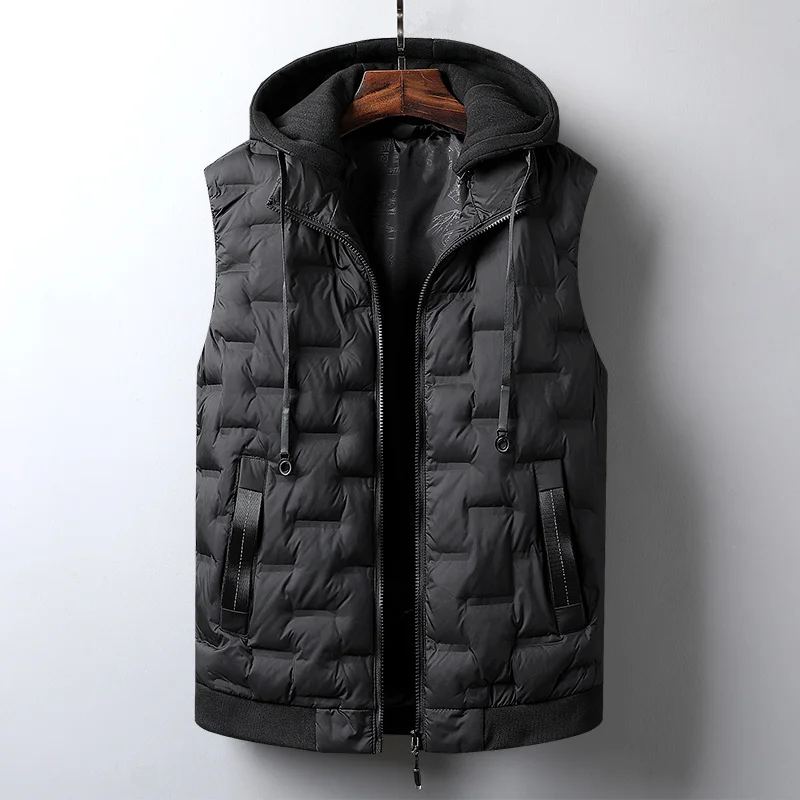 Autumn/winter down cotton vest for men's coat slimming trend cotton vest thick warm coat large size