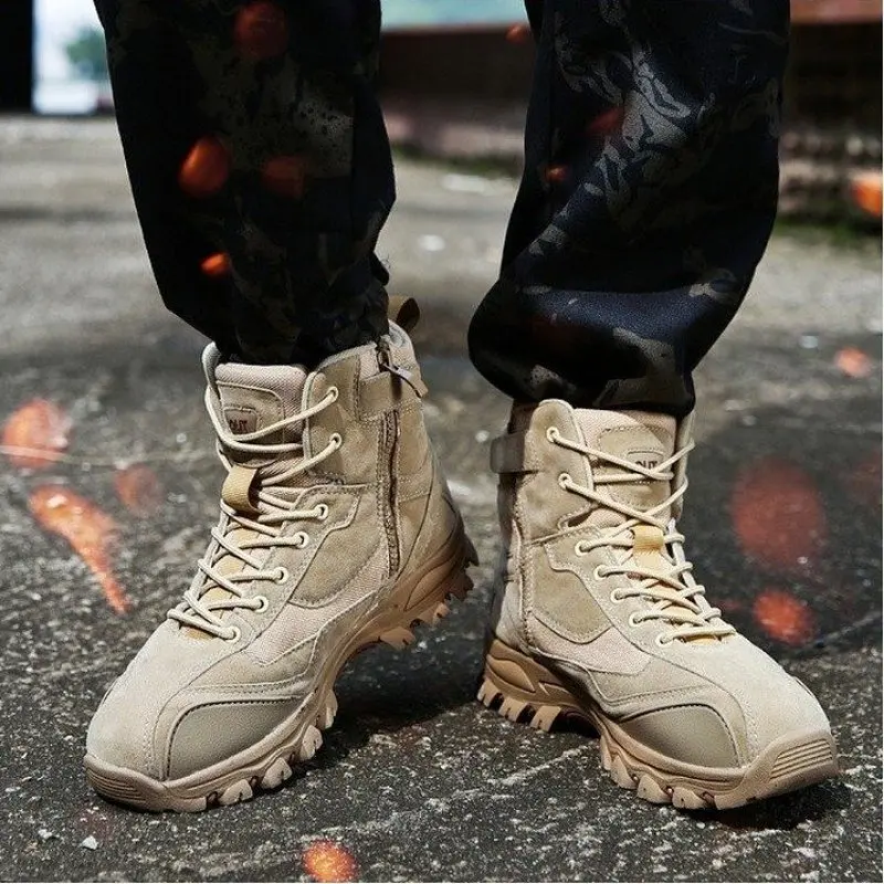 Мужская обувь в стиле милитари военные ботинки специальные боевые тактические
