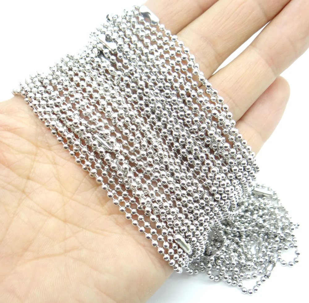 Колье из нержавеющей стали 2 4 мм 50 см высокое качество для ювелирных изделий