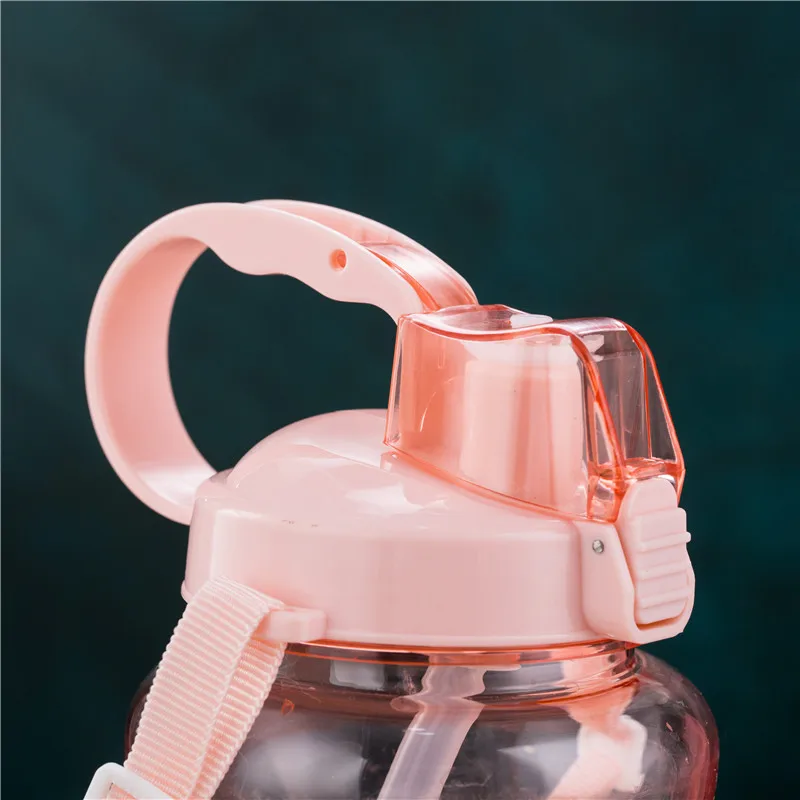 Новые BPA бесплатные бутылки для воды на открытом воздухе 1,5 л большая емкость пластиковая Спортивная бутылка с соломинкой и слингом фитнес Герметичная Бутылка