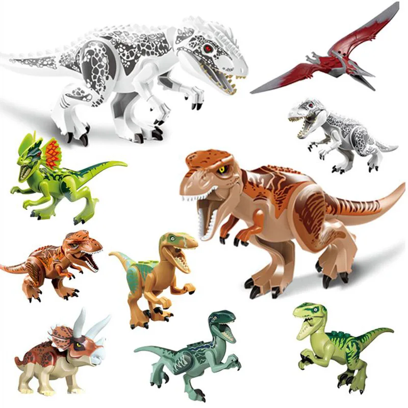 Конструктор динозавр Юрского периода тираннозавр фигурки динозавров кирпичи