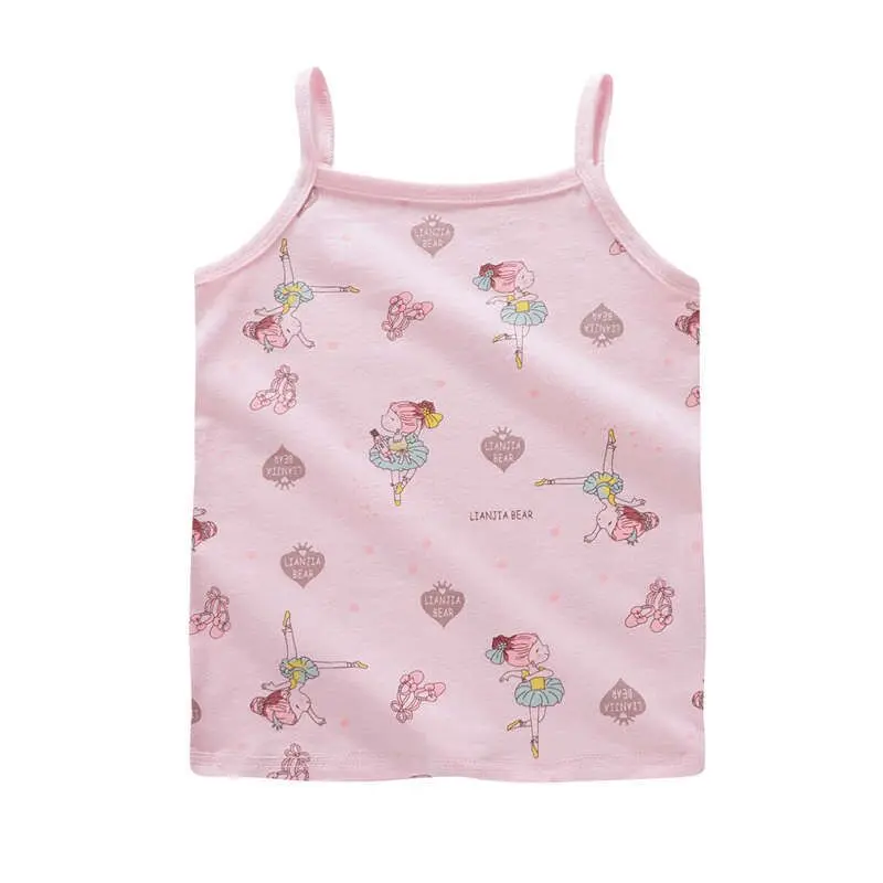 3 шт./лот Милая модная детская маечка с принтом в мультипликационном стиле для