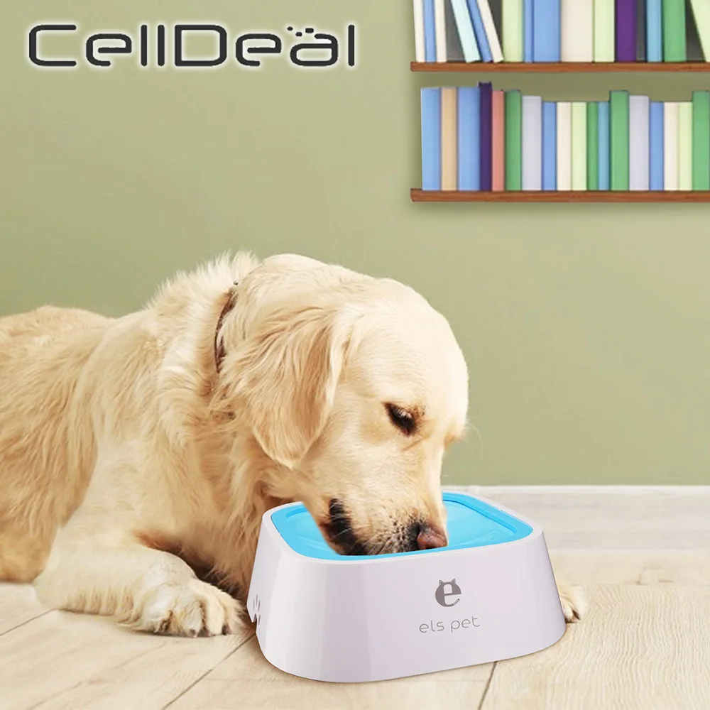 

Dog Bowl Floating Bowl 1L Non-Wetting Mouth Splash Water Drinker Cat Bowl Not Sprinkler Water Dispenser Portable Pet Bowl