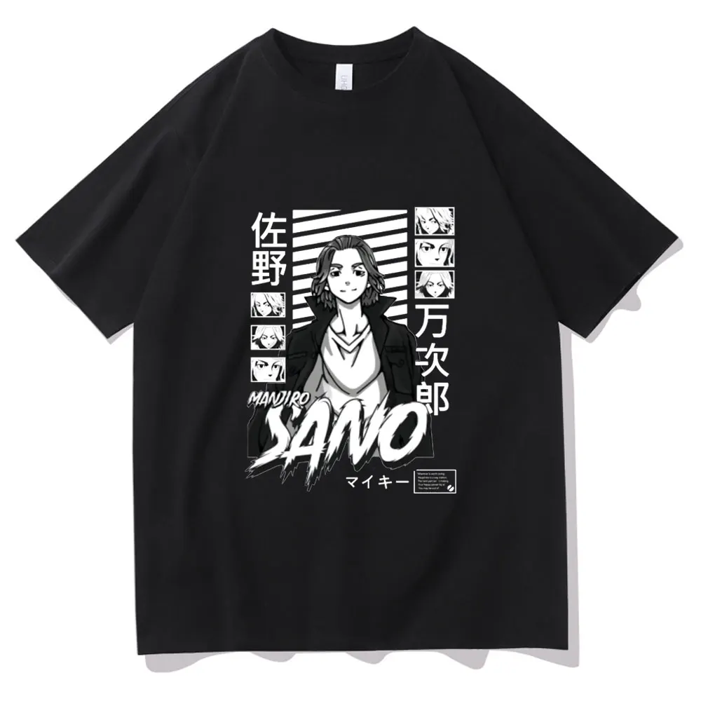 

Japan Anime T-shirt Tokyo Revengers Pattern Print T Shirts Man Comfortable Cotton Tee Short Sleeve Men Women Manga Style Tshirt