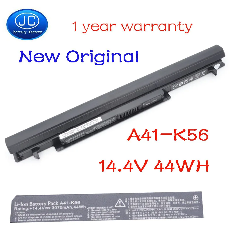 

JC New Original A41-K56 Laptop Battery for ASUS K46 K46C K46CA K46CM K56 K56CA K56CM S46C S56C R505CA A32-K56 A42-K56