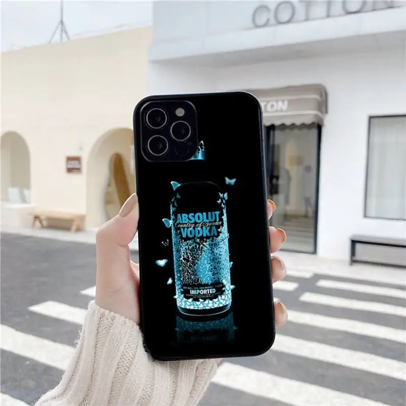 

Phone Case For Iphone 6 6s 7 8 Plus XR X XS XSmax 11 12 Pro Mini Max likeSoft Cover Beer Alcohol V-Vodkacl