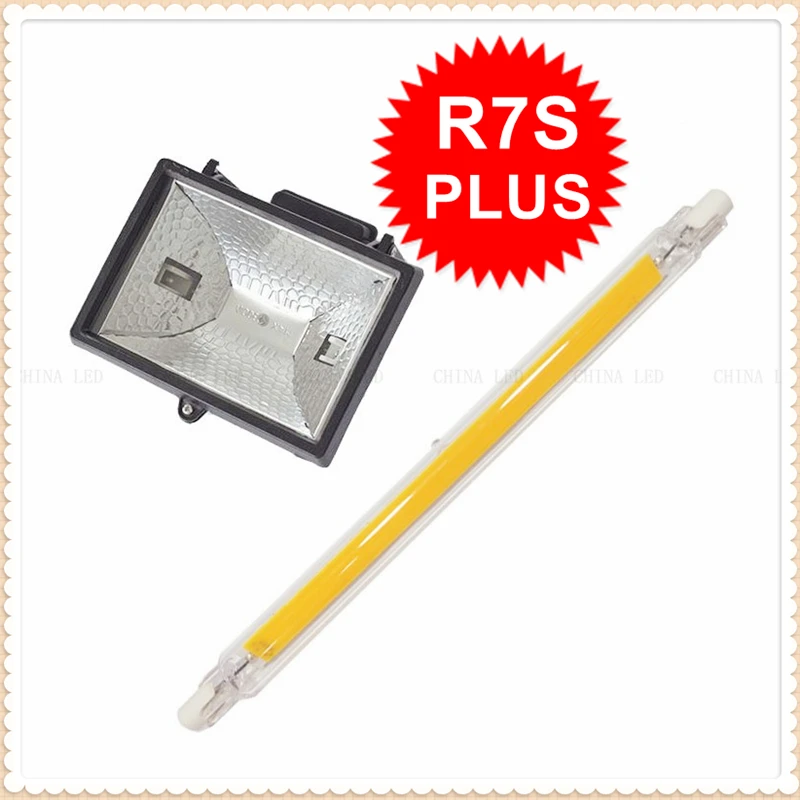 Светодиодная лампа R7S15W 20 Вт 25 30 40 50 сменная галогенная COB 78 мм 118 189 80 J78 J118