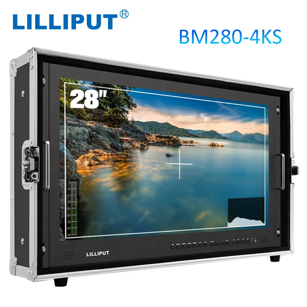 

LILLIPUT BM280-4KS 28 Pollici DSLR Field Camera Monitor 4K HDR 3D-LUT Display Con Carry-on valigia 4KS Video fotografia Monitor