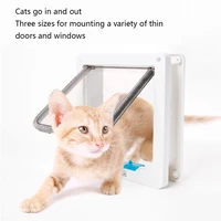 intelligent control 4 way safe abs cat gate doors animal small pet cat dog door pet supplies flap door pet products kitten door