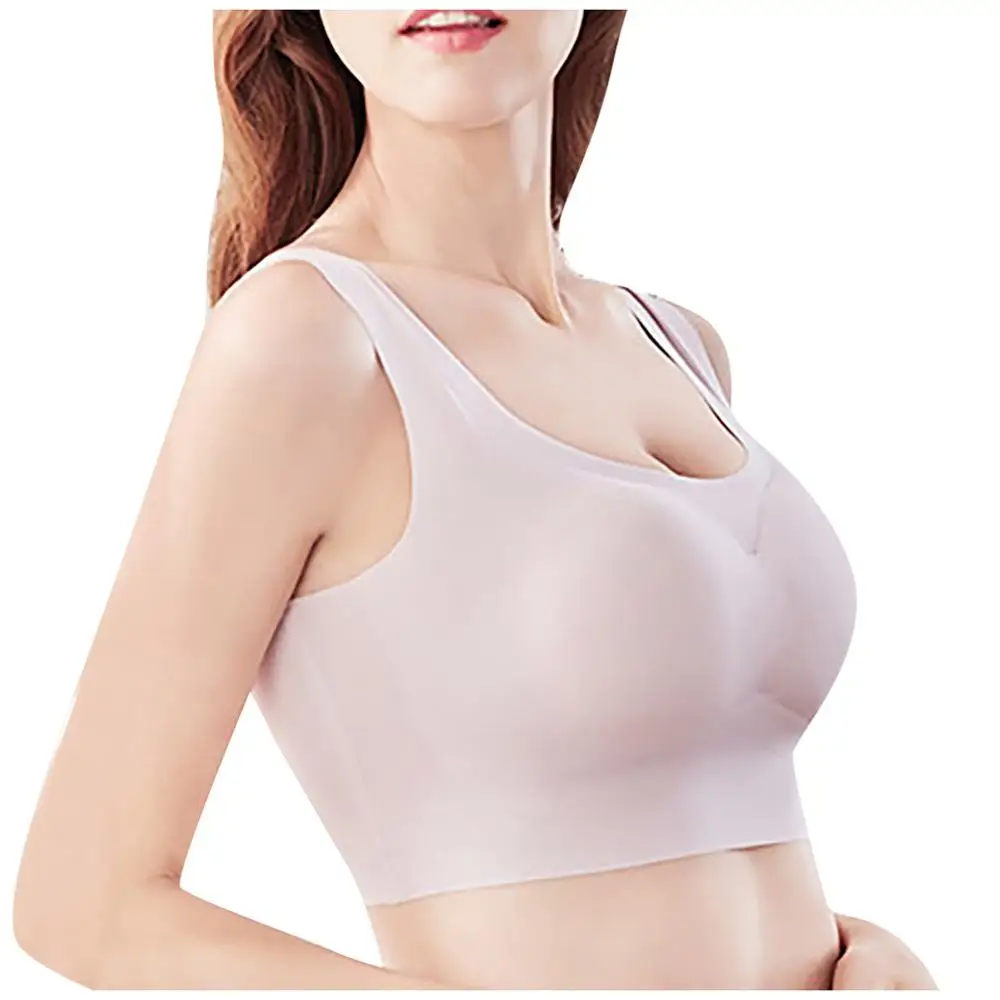 Женский ультратонкий спортивный бюстгальтер однотонного цвета | Женская одежда