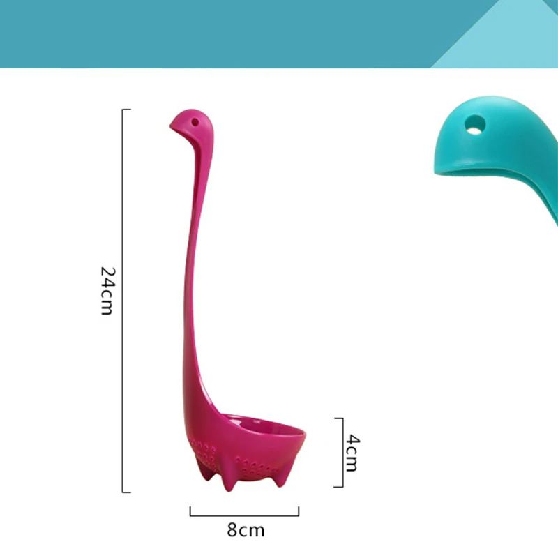 Swan Shaped Soup Colander Spoon Long Handled Dipper Ladle Colander Tableware Dinnerware Reusable Ladle Kitchen Gadgets Tools