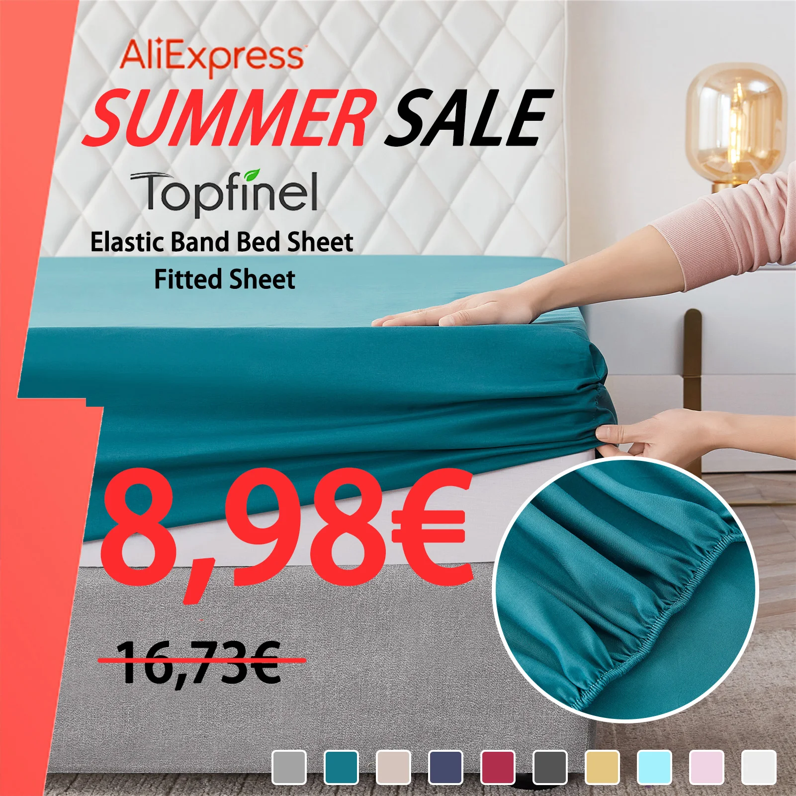 Modern Simple Style Solid Solor Bed Sheet Fitted Sheet Elastic Band Fixed Antifouling Anti-crease Portable Sheets Cover for Bed