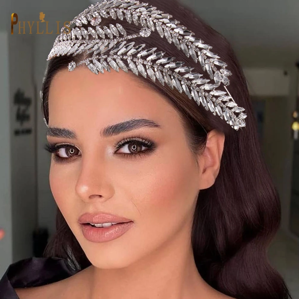 

A382 Elegant Bridal Headband Prom Diadem Luxury Wedding Hair Accessories Vintage Bridal Headwear Hair Jewelry Head Piece