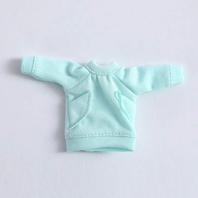 6 only clothes Ob11 Детская толстовка с длинными рукавами футболка PICCOD 1/12 BJD красивый узел свинья GSC глина вентилятор Кукла Одежда obitsu11 мини кукла одежда - Цвет: 6 only clothes