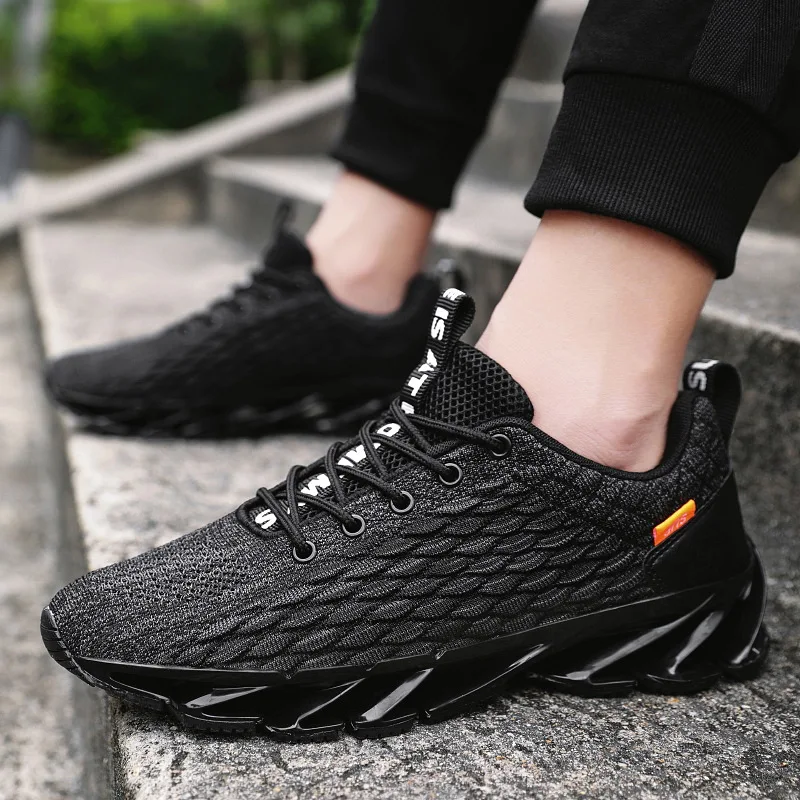 Muu мужские удобные модные теннисные ботинки на шнуровке с нескользящей подошвой