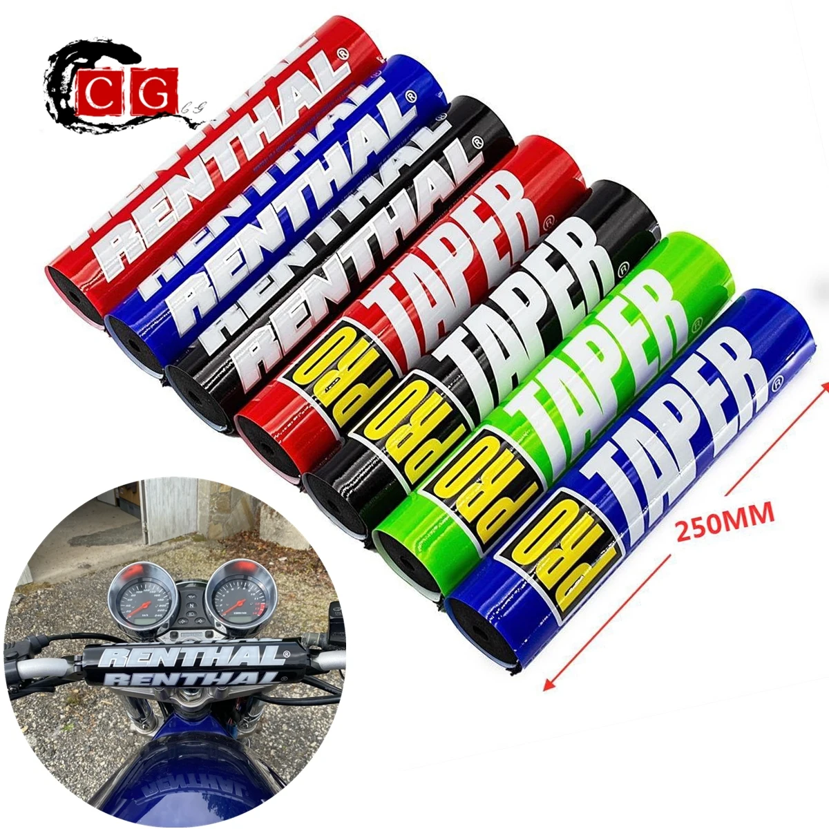 

Lengthened 25CM Handlebar Pads 7/8" Slider Grip For KTM KAYO SX SXF KLX KX YZ YZF CR CRF RMZ ATV Big Dirt Pit Bike Motorcycle