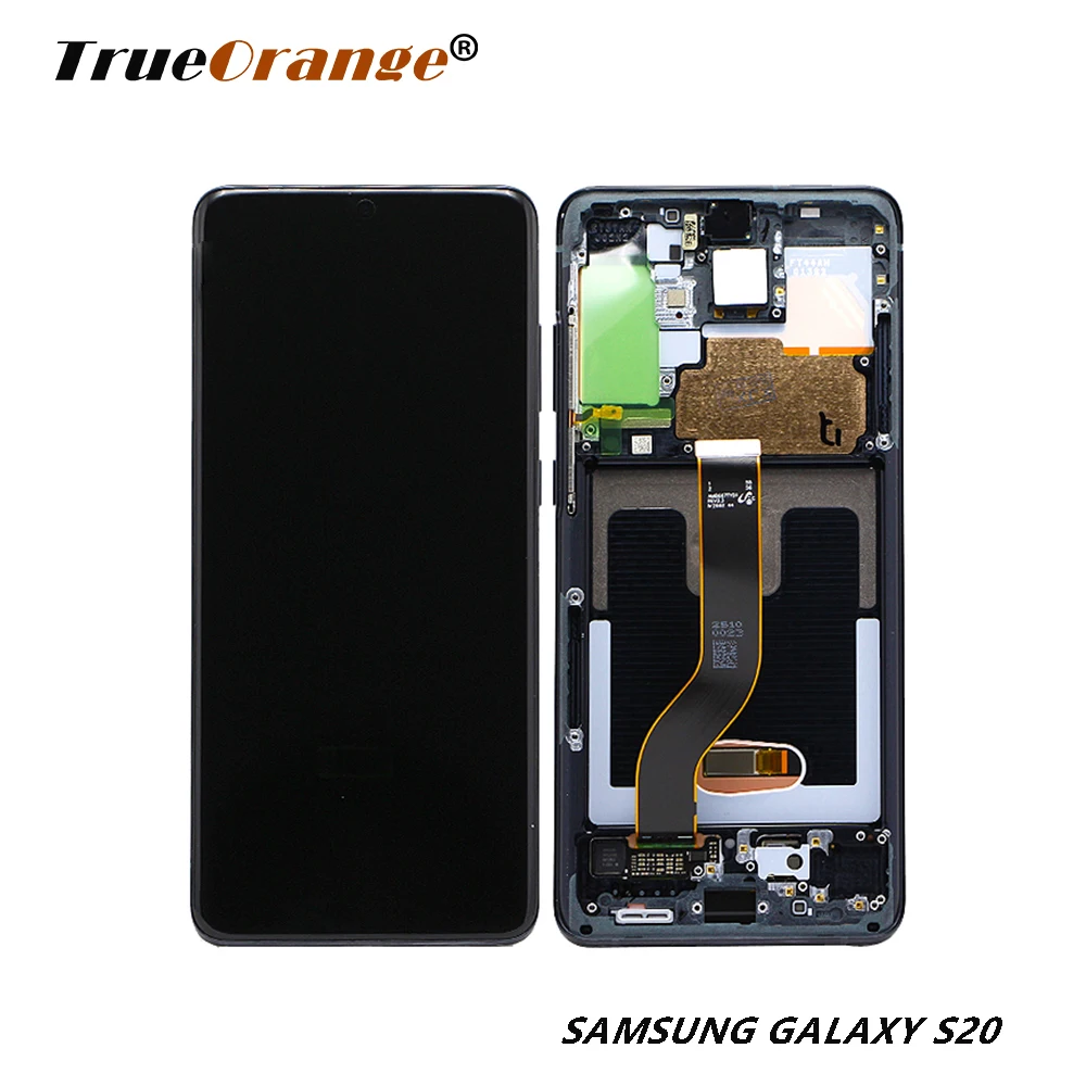ЖК дисплей с рамкой для Samsung S20 G980 G980F сменный сенсорный экран|Экраны мобильных