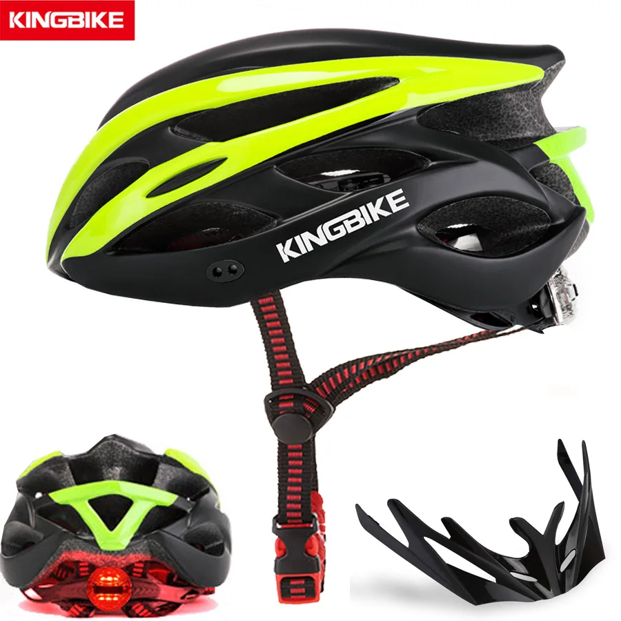 Велосипедные шлемы KINGBIKE для женщин и мужчин велосипедные с легкой подсветкой