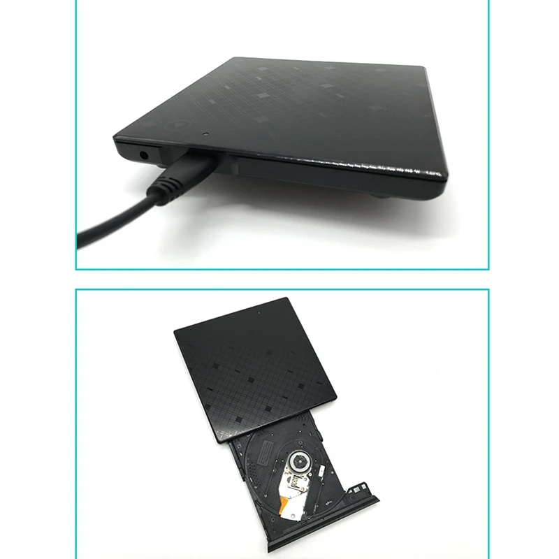 

USB 3.0 CD DVD Player External CD DVD Drive Ultra-Thin Energy Saving DVD Burner for IMAC Laptop Mac Desktop Window