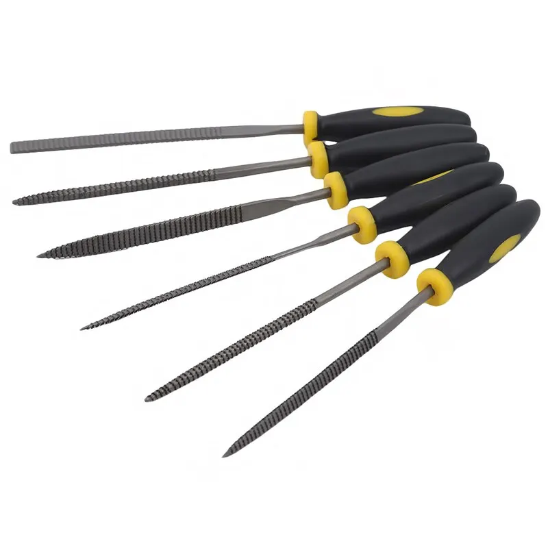 

6PCS 140mm Mini Metal Rasp Needle Files Set Wood Carving Tools For Steel Rasp Needle Filing Mahogany file Woodworking Hand Tools