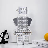 home decor modern creative resin machine ornaments desktop robot decorate figurines for interior small desktop sculpture statue