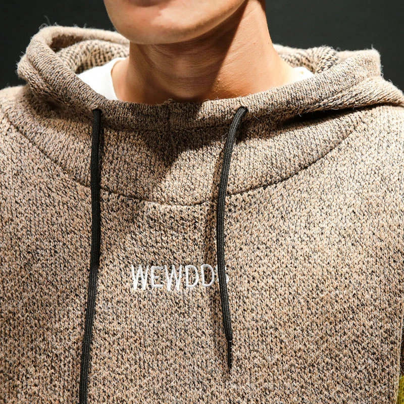 

Men Sweater Winter Autumn Spring Full Sleeve Hip Hop Loose Casual Streetwear XXL 3XL 4XL Hoody Sweatshirt Fashion Knit Tops