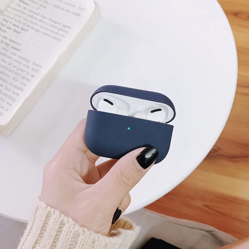 Модный защитный чехол силиконовый мягкий милый карамельный сплошной цвет TWS