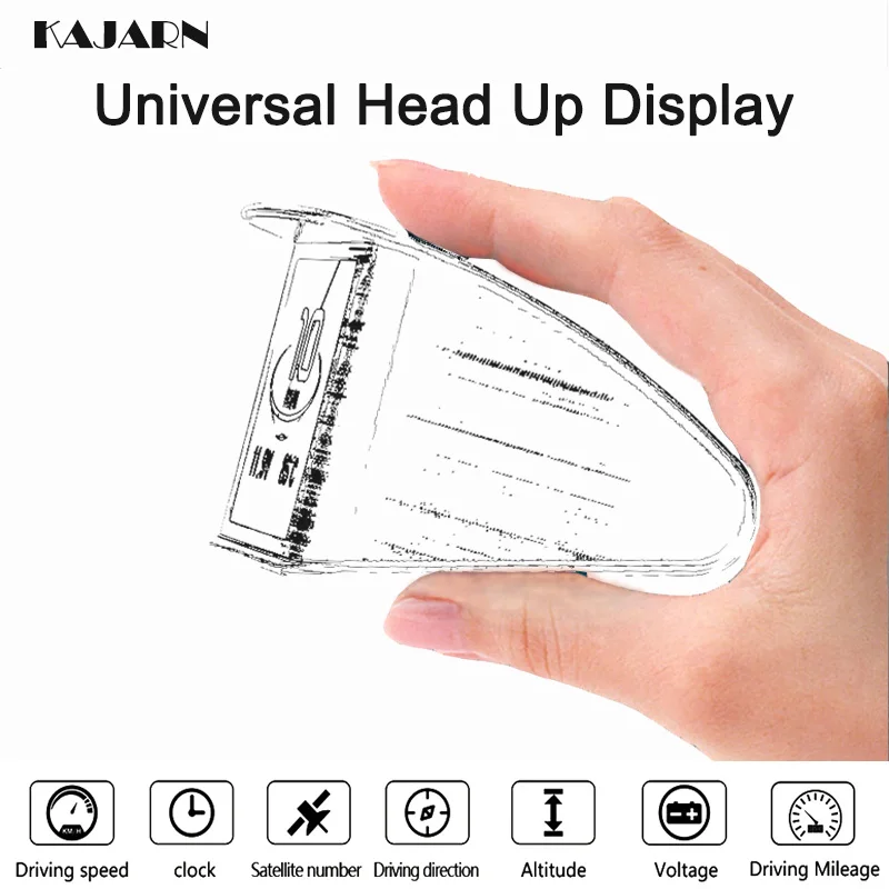 спидометр автомобиля бортовой компьютер obd2 Автомобильный цифровой HUD
