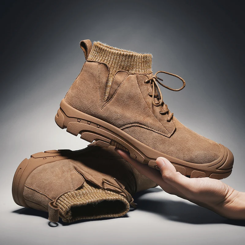 Размера плюс 48 Мужская модная повседневная обувь Сезон осень зима для мужчин