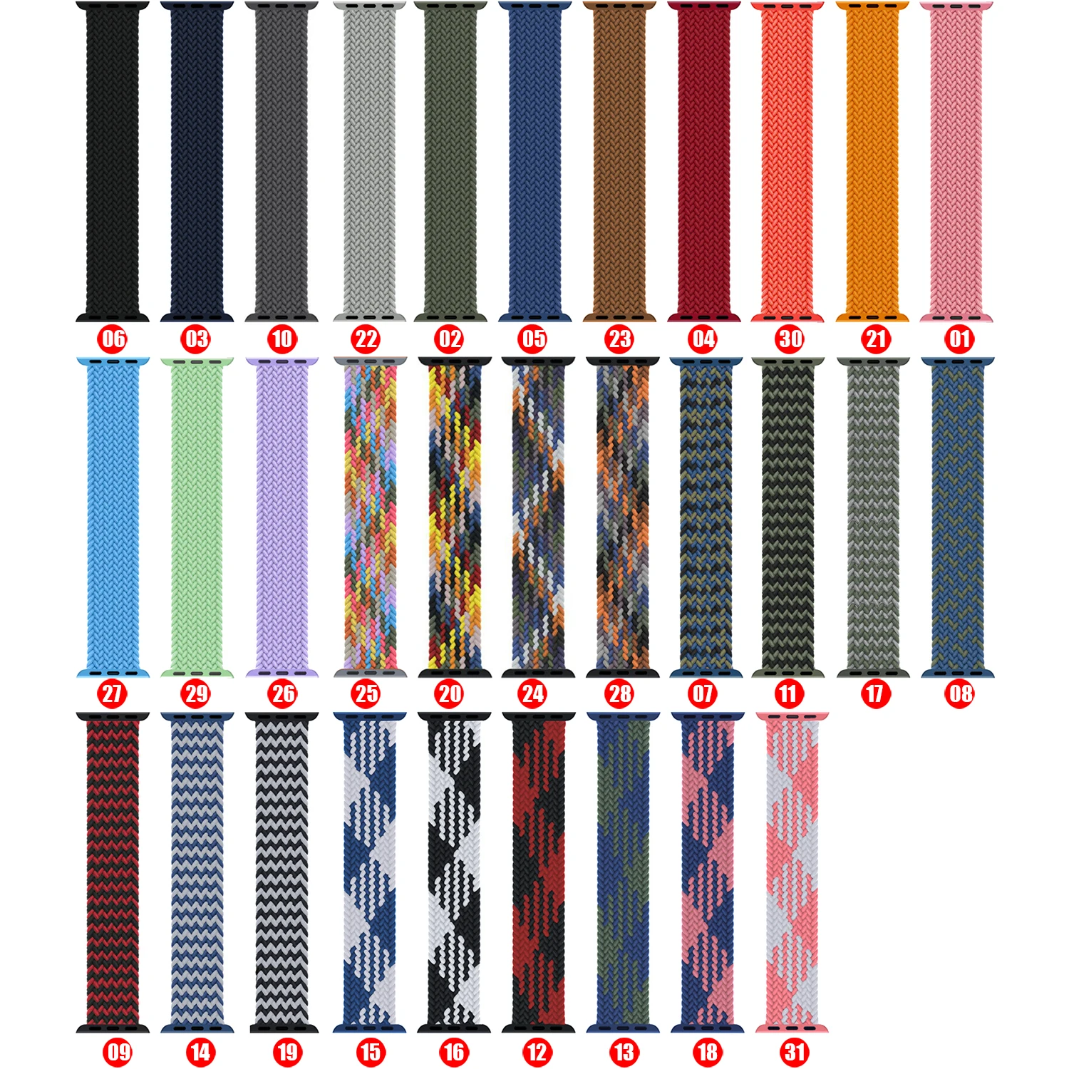 Ремешок плетеный нейлоновый для Apple Watch band 44 мм 40 38 42 эластичный браслет iWatch Series 6 SE