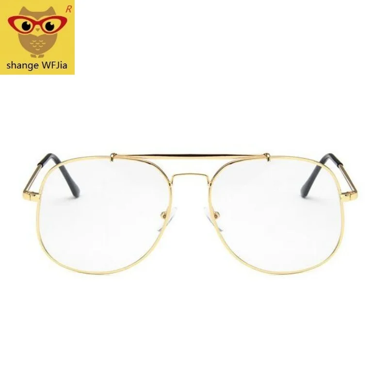 Классические прозрачные очки в металлической оправе | Аксессуары для одежды