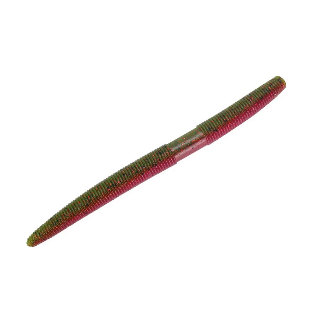 

5Pcs Lure Bait Salted Soft Maggots Artificial Bionic Thread Worm Sea Fishing 13.5cm 10g PVC Buried Hook Groove YE0050