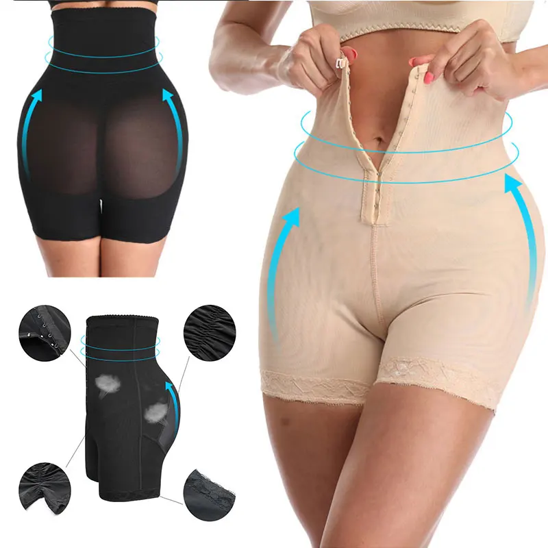 

Fashion Butt lifter Tummy Control Workout Waist Trainer Elastic Adjustable Soft Comfortable Skin Color Large Size Underwear 1PC