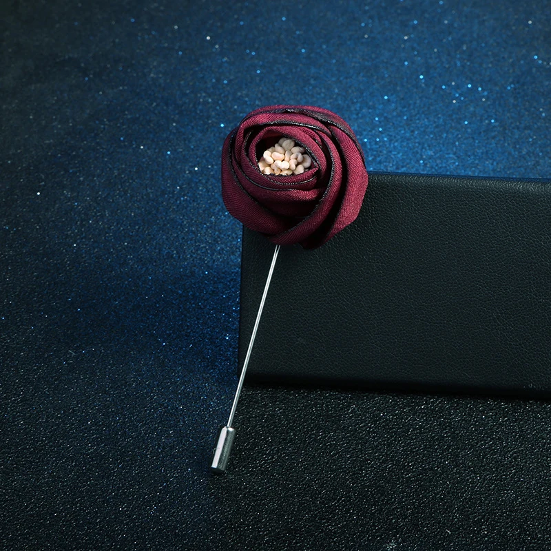 Новинка брошь из ткани сделай сам в виде цветка булавка для лацкана модная