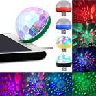 Автомобильная декоративная лампа USB светильник DJ RGB Mini Красочный музыкальный звукосветильник USB-C Праздничная Вечеринка караоке атмосферная лампа приветсветильник