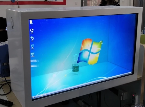 43 дюймов ЖК прозрачный дисплей для рекламы|Оборудование парковки авто| |