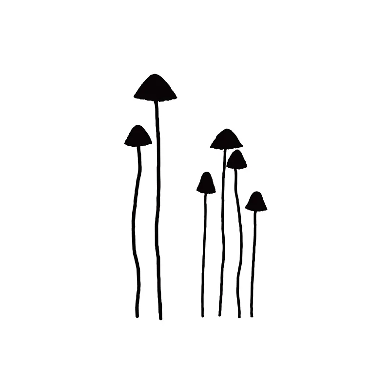 Грибная фея прозрачные резиновые штампы/Детские штампы и для