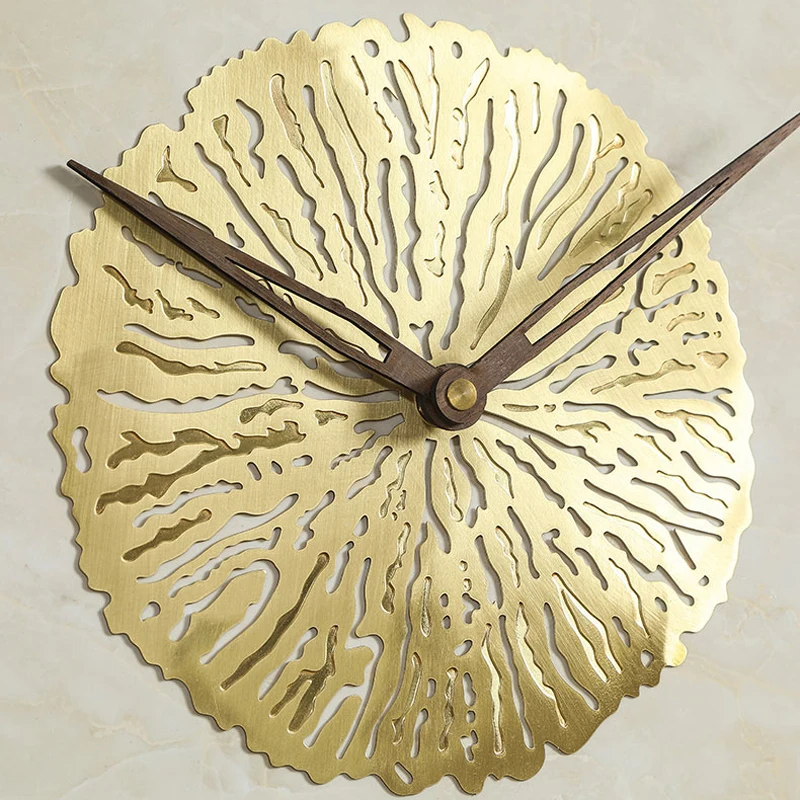 Nordic Luxury Marble Wall Clock Modern Design Atmospheric Style Living Room Decoration Hanging Watch Wall Clocks Home Decor